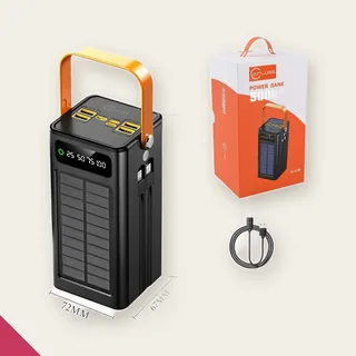 Power Bank Solar 50000mAh Carregador Portátil Grande Capacidade…