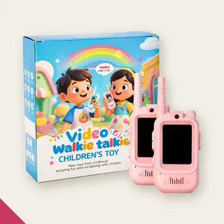 KIT 2 Walkie Talkie Infantil com Vídeo e Câmera Comunicação Sem…