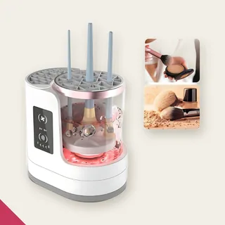 Limpador Elétrico De Pincéis Com Secador Automático De Maquiagem