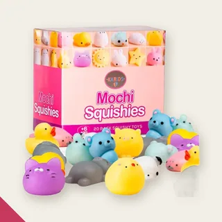 KIT COM 50 Peças Bichinhos Mochi Macio De Apertar Alivio…