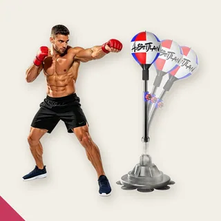 Saco de Boxe de Velocidade 360° com Altura Ajustável, Saco…