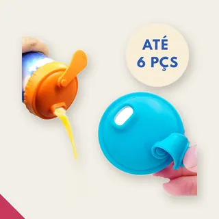 KIT Tampa Silicone para Lata Latinha com Bico Reutilizável Anti…