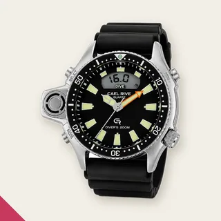 Relógio Masculino Cael Rive Aqua /land Diver 200M Prova D’Água…