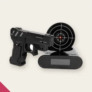 Despertador com pistola Lock N' Charge/Despertador Alvo/Relógio…