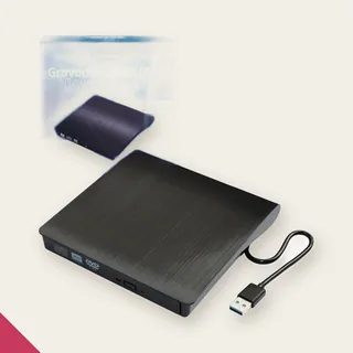 Gravador e Leitor CD/DVD Externo Knup KP-LE303 Slim USB 3.0 +…